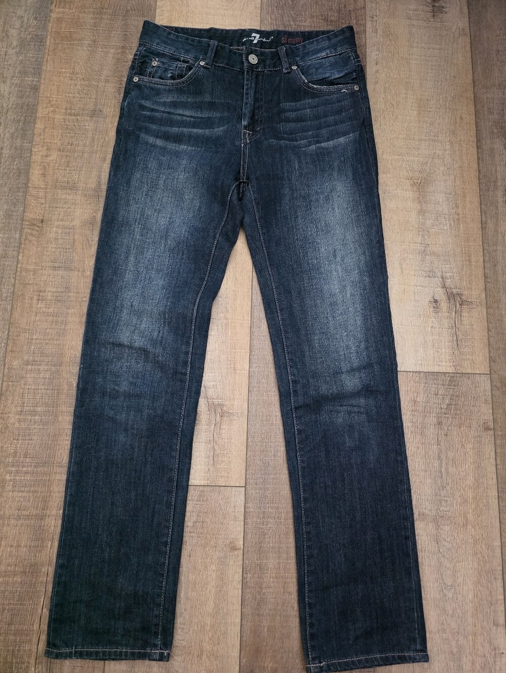 7 For All Mankind  - Slim Fit Dark Blue Boys Jeans - Size 12